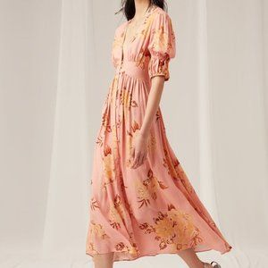 Forever Midi Dress, Tan Gardenia